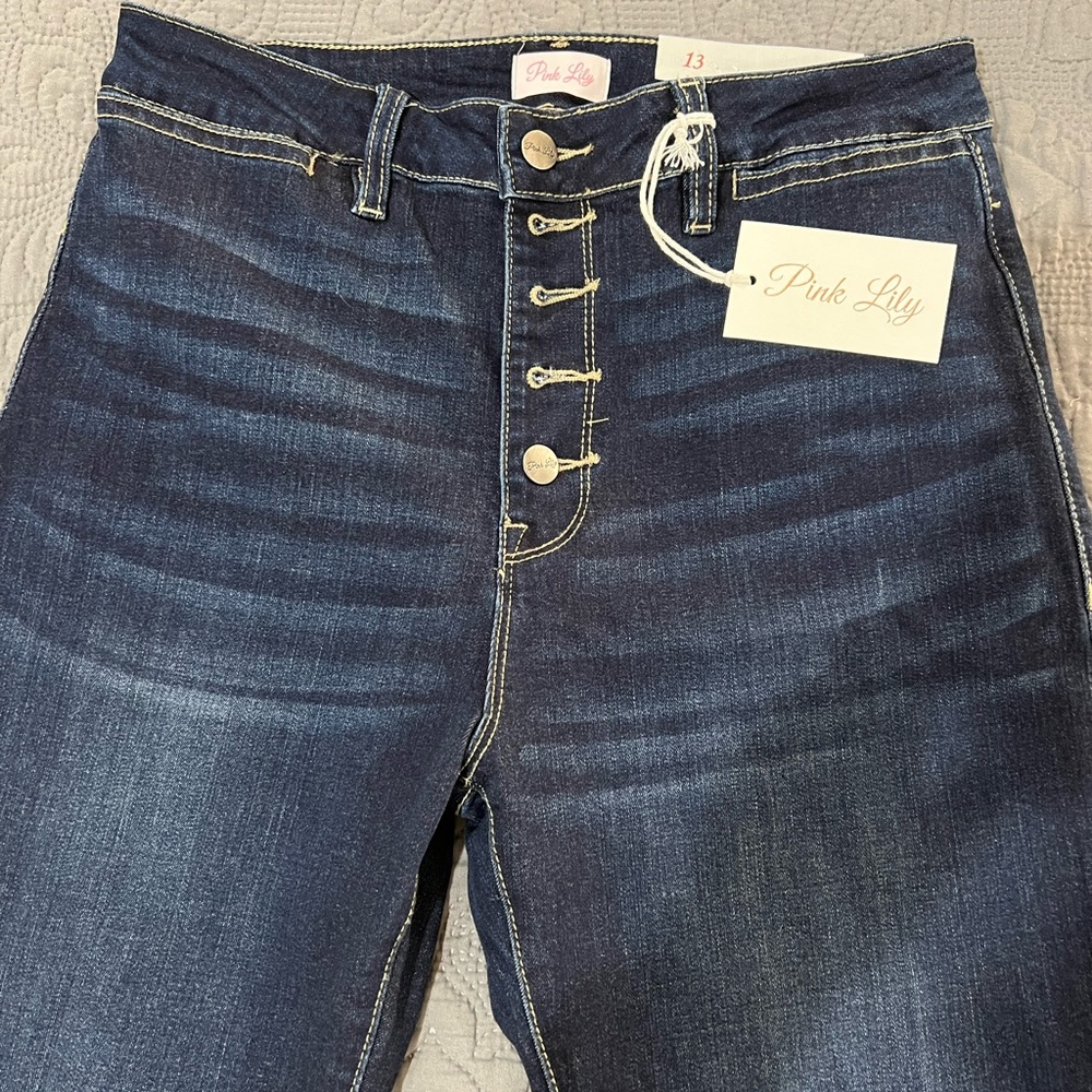 Pink lily flare jeans size 13